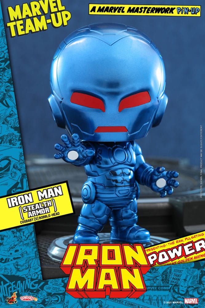 Marvel Comics Cosbaby (S) Mini Figure Iron Man (Stealth Armor) 10 cm Hot Toys
