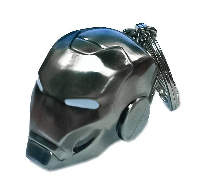 Marvel Comics Metal Keychain Iron Man Helmet Mark II Semic