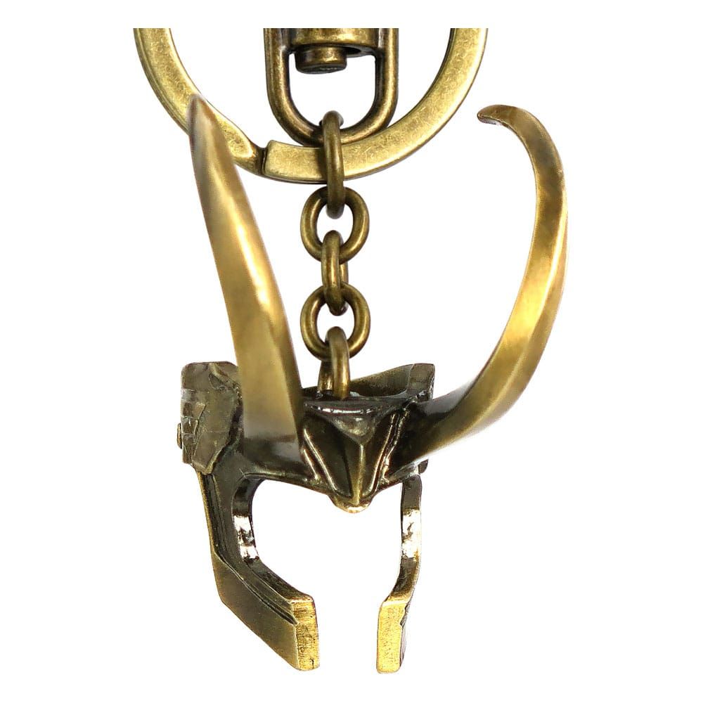 Marvel Metal Keychain Loki 3D Helmet Monogram Int.