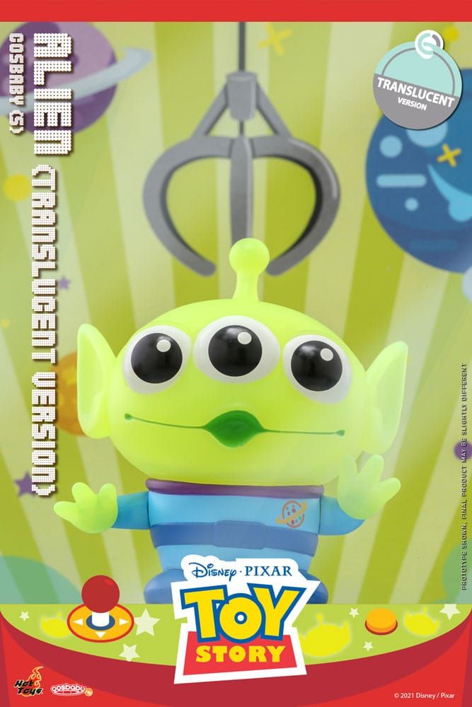 Toy Story Cosbaby (S) Mini Figure Alien (Translucent Version) 10 cm Hot Toys