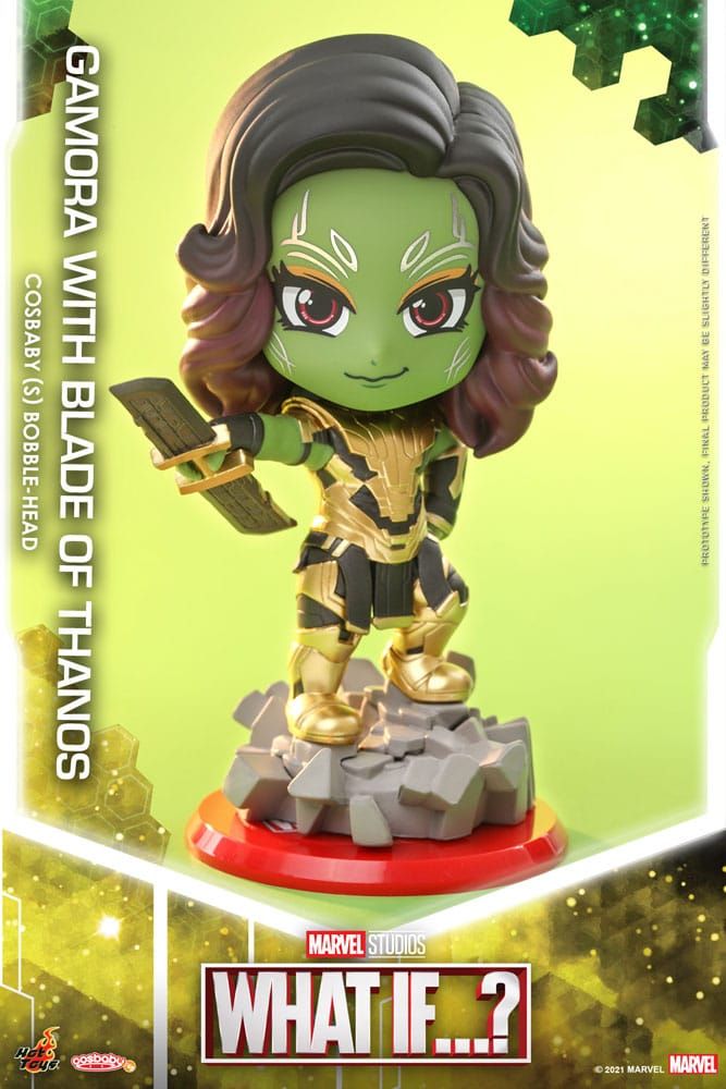 What If...? Cosbaby (S) Mini Figure Gamora (with Blade of Thanos) 10 cm Hot Toys