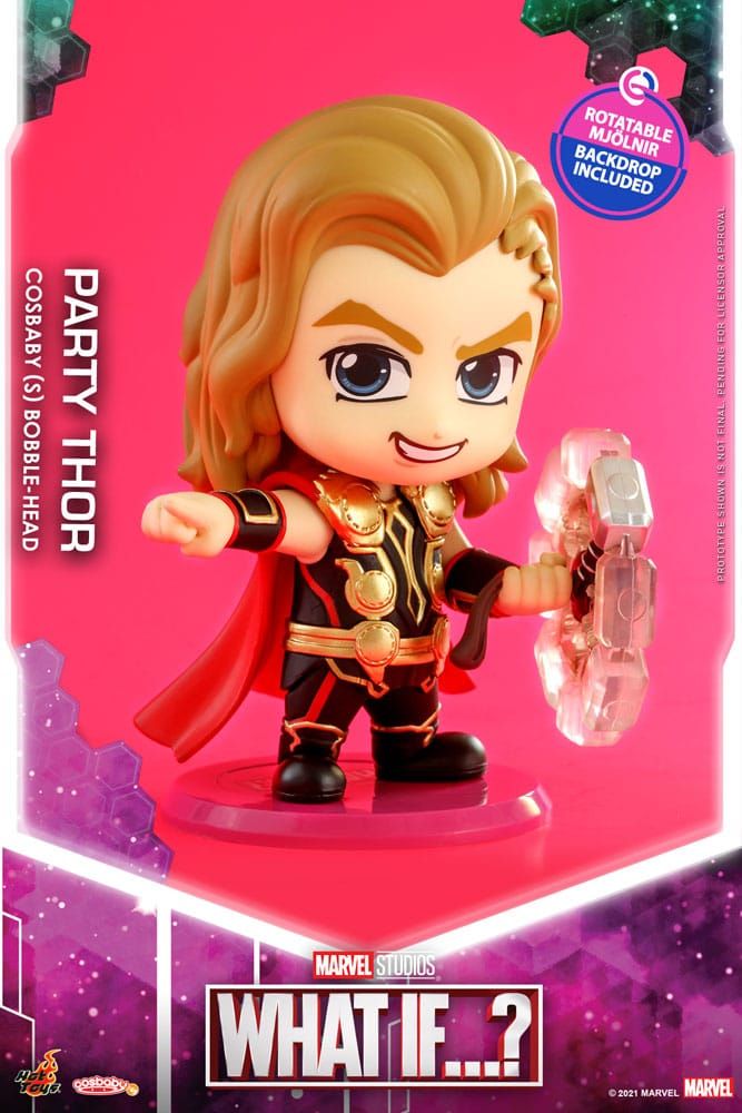 What If...? Cosbaby (S) Mini Figure Party Thor 10 cm Hot Toys