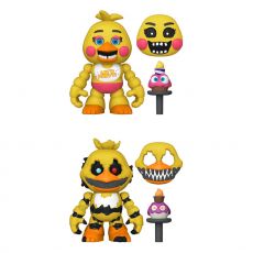 Five Nights at Freddy's Snap Action Figures Nightmare Chica & Toy Chica 9 cm