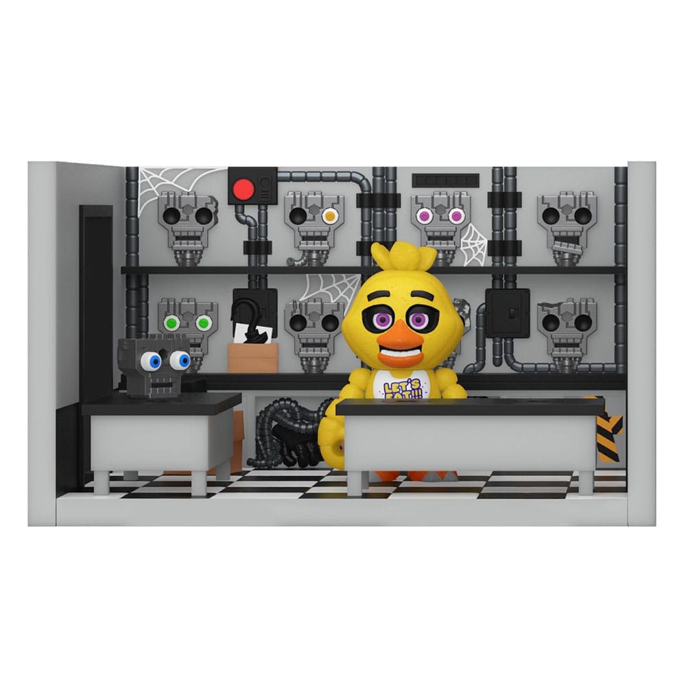 Five Nights at Freddy's Snap Playset & Action Figure Storage Rm w/Chica 9 cm Funko