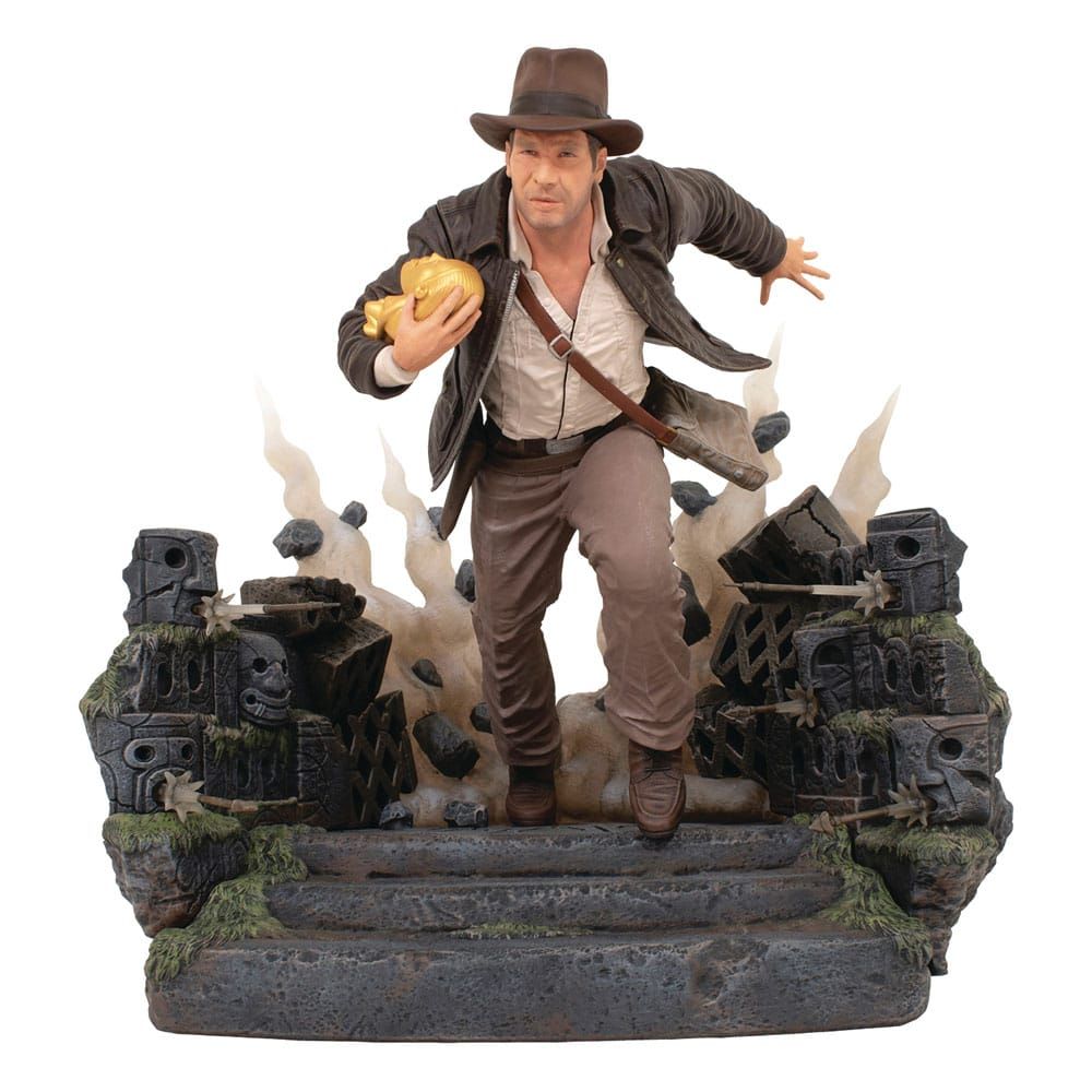 Indiana Jones: Raiders of the Lost Ark Deluxe Gallery PVC Statue Escape with Idol 25 cm Diamond Select