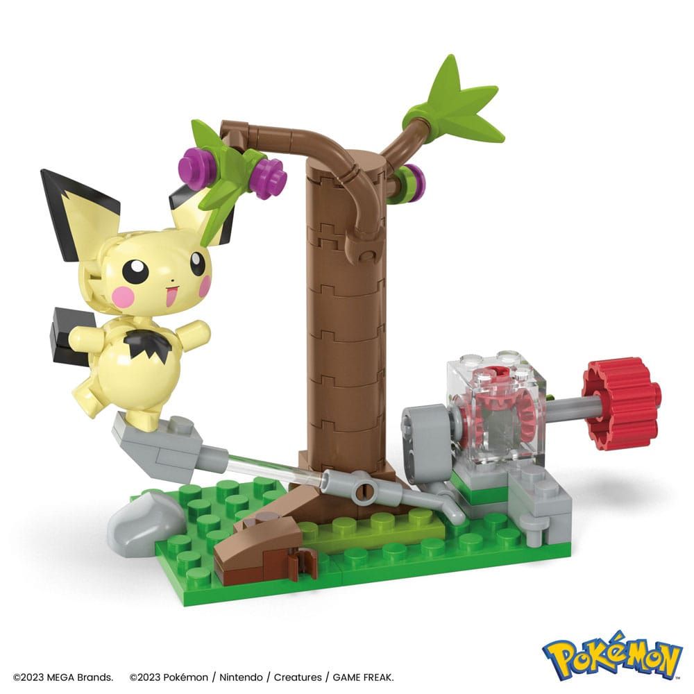 Pokémon Mega Construx Construction Set Pichu's Forest Forage Mattel