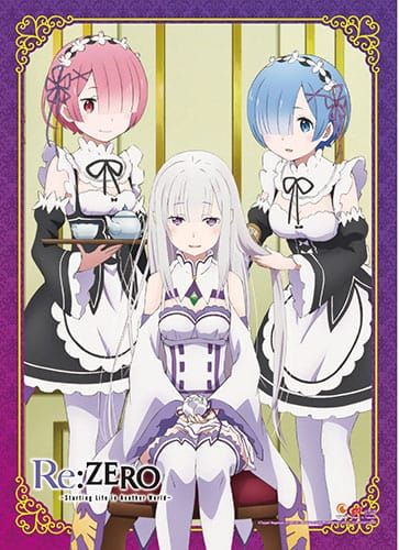 Re:Zero Starting Life in Another World Wall Scroll Emilia, Rem & Ram GEE
