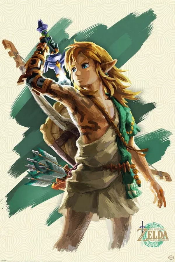 The Legend of Zelda Tears of the Kingdom Poster Pack Link Unleashed 61 x 91 cm (5) Pyramid International