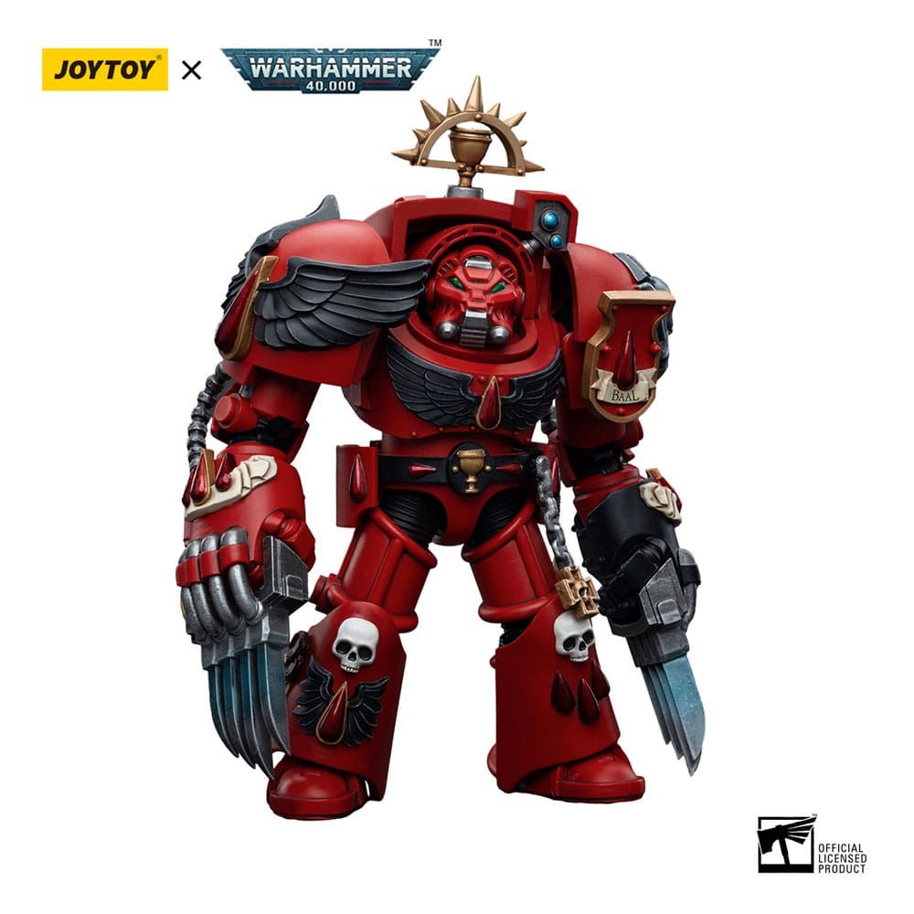 Warhammer 40k Action Figure 1/18 Blood Angels Assault Terminators Brother Tyborel 12 cm Joy Toy (CN)