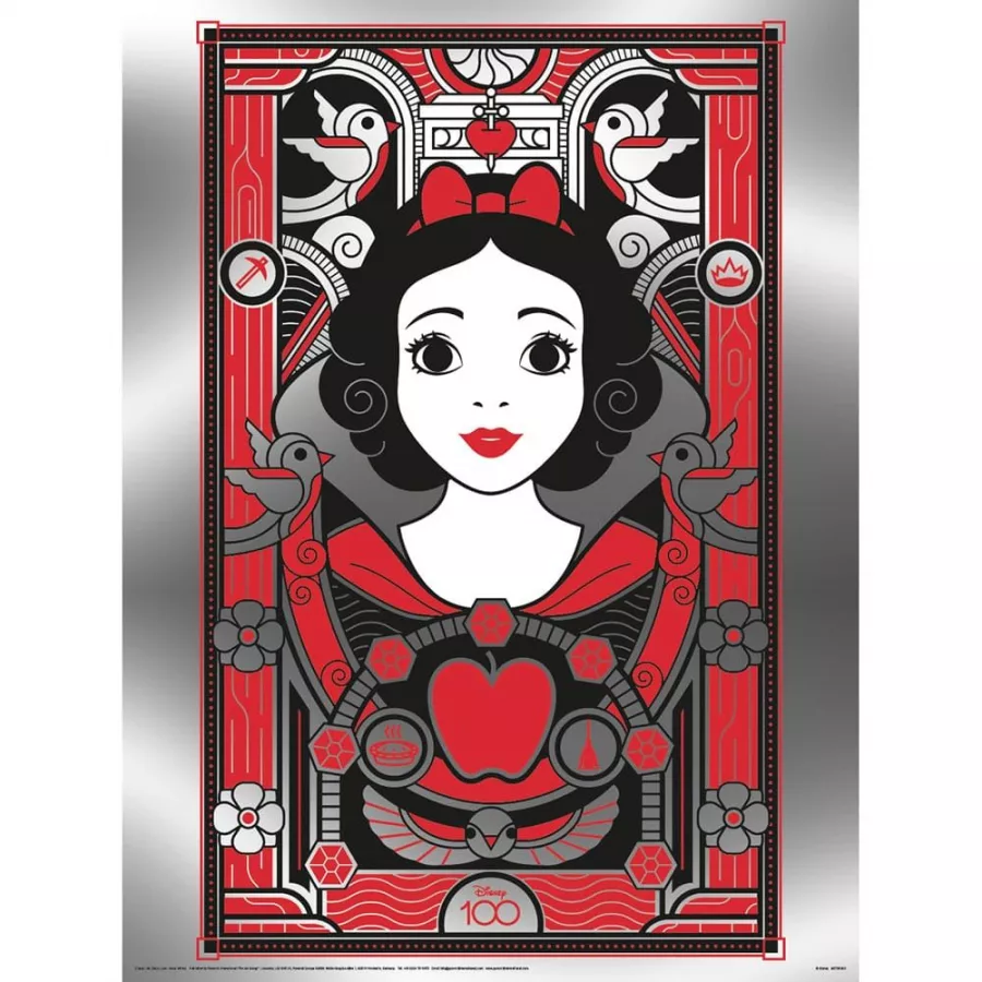 Disney Poster Pack Metallic Print Snow White 30 x 40 cm (3) Pyramid International
