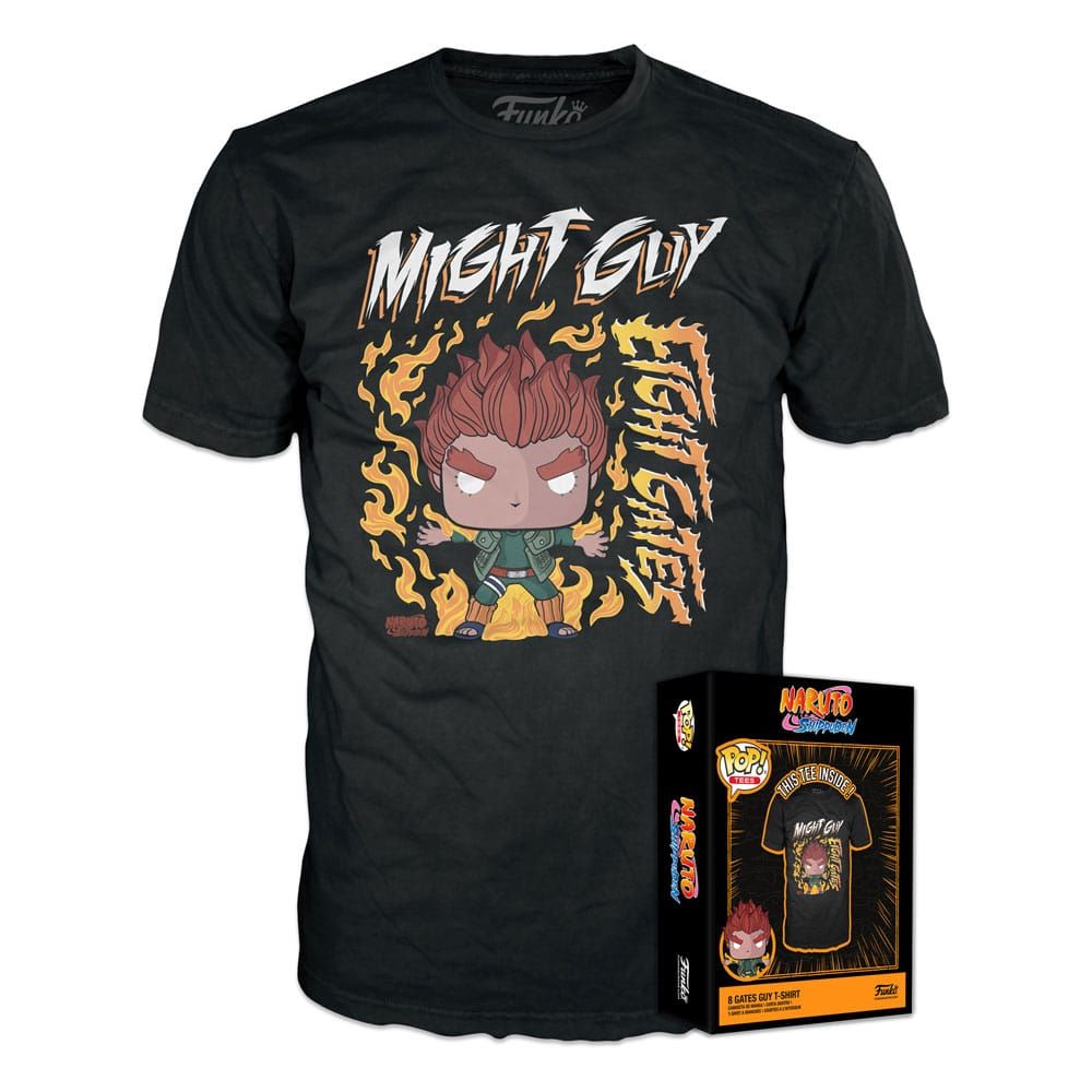 Naruto POP! Tees T-Shirt 8 Gates Guy Size M Funko