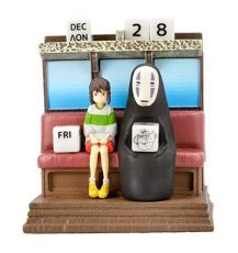 Spirited Away Statue Three-wheeler Diorama / Calendar Take Unabara Train 11 cm Semic