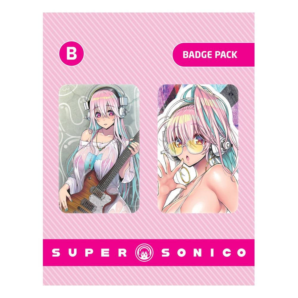 Super Sonico Pin Badges 2-Pack Set B POPbuddies
