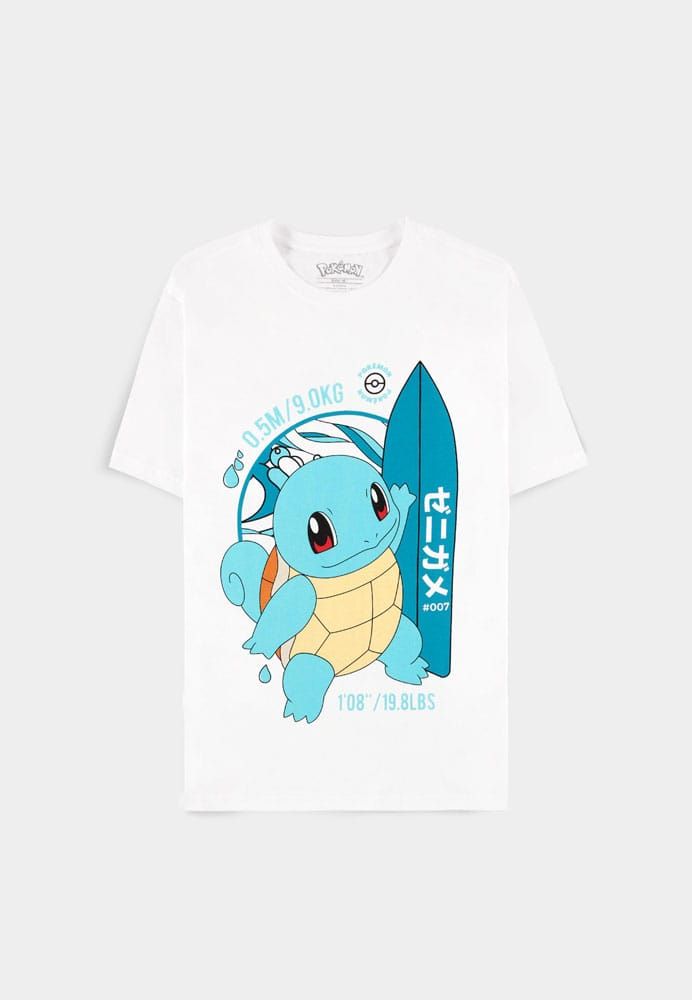 Pokemon T-Shirt Squirtle Surf Size L Difuzed