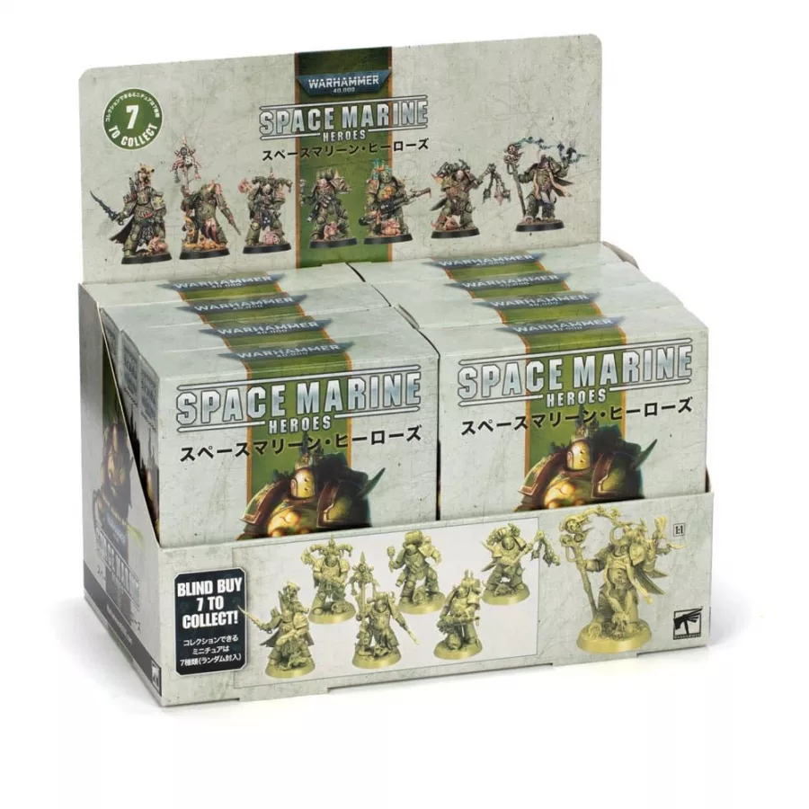 Warhammer 40.000 Space Marine Heroes 3 Miniatures Death Guard Collection Reprint Display (8) Games Workshop