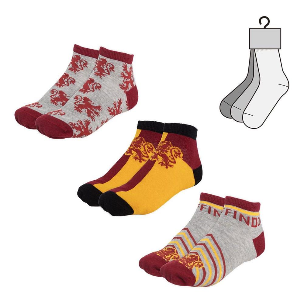 Harry Potter Ankle socks 3-packs Gryffindor assortment (6) Cerdá