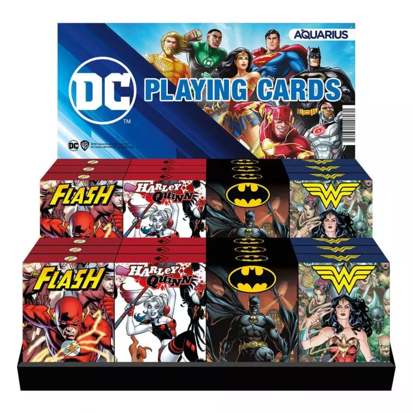 DC Comics Playing Cards Display Harley Quinn, Wonder Woman, Batman, The Flash (24) Aquarius