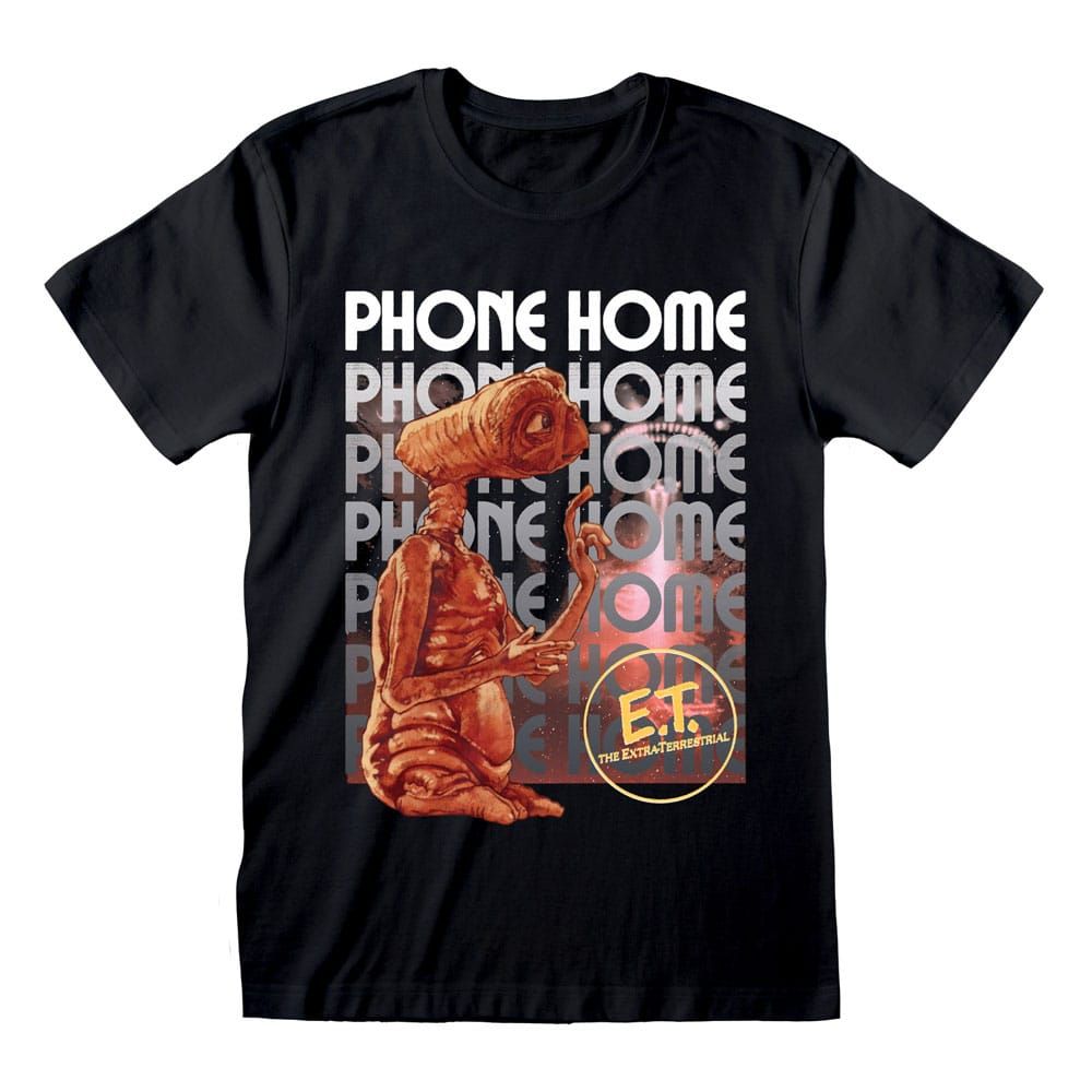 E.T. the Extra-Terrestrial T-Shirt Phone Home Size L Heroes Inc