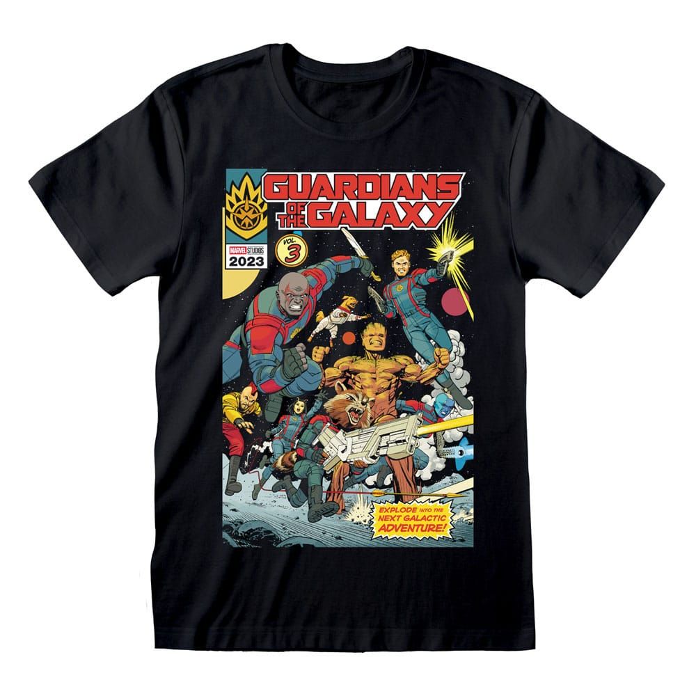 Marvel T-Shirt Guardians Of The Galaxy Vol. 03 - Comic Cover Size S Heroes Inc