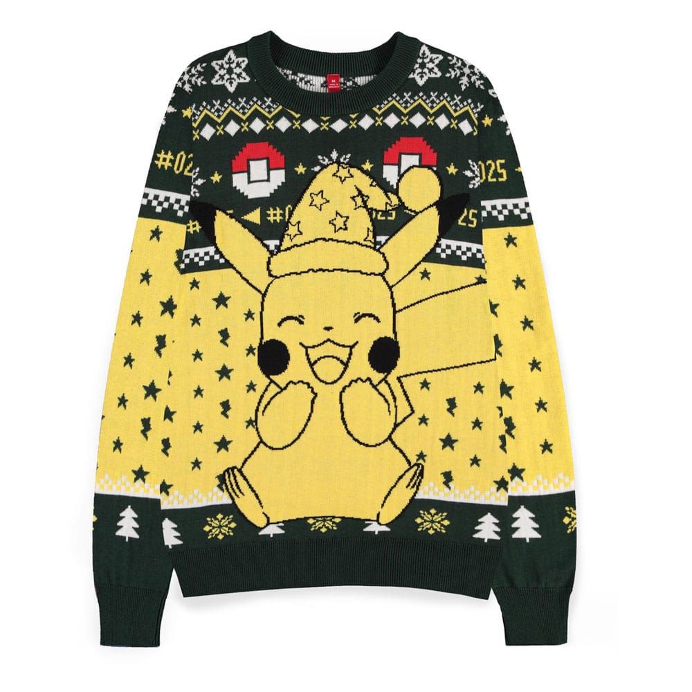 Pokemon Sweatshirt Christmas Jumper Pikachu Size XL Difuzed