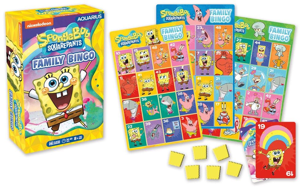 SpongeBob Board Game Family Bingo *English Version* Aquarius