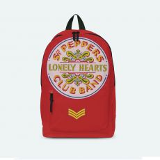 The Beatles Backpack Lonely Hearts Red