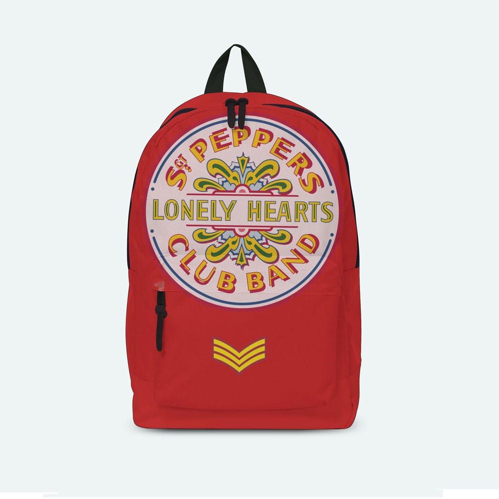 The Beatles Backpack Lonely Hearts Red Rocksax