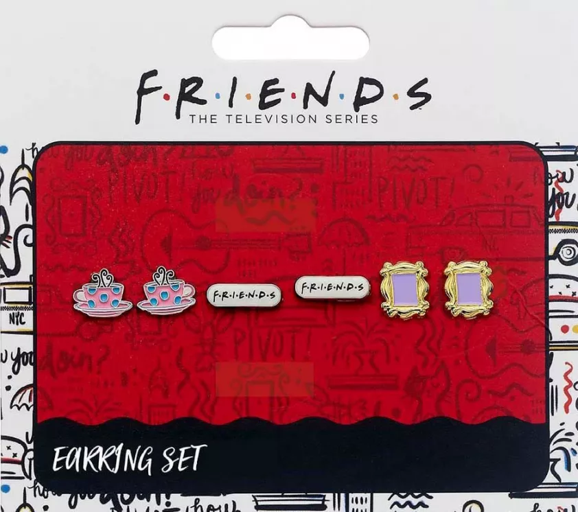 Friends Dangle Earrings 3 Pack (Silver plated) Carat Shop, The