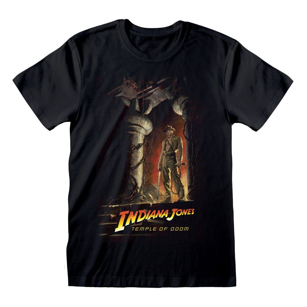 Indiana Jones and the Temple of Doom T-Shirt Poster Size M Heroes Inc