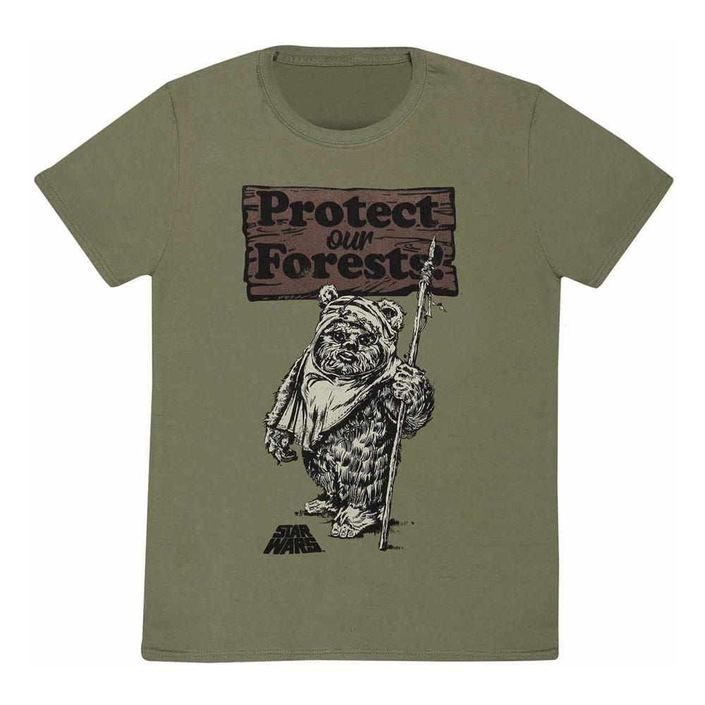 Star Wars T-Shirt Protect Our Forests Colour Size S Heroes Inc