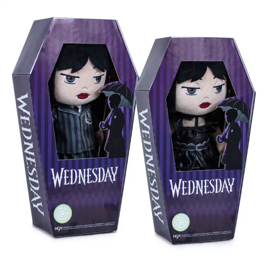 Wednesday Plush Figure Wednesday 32 cm Assortment with Coffin (6) Play by Play