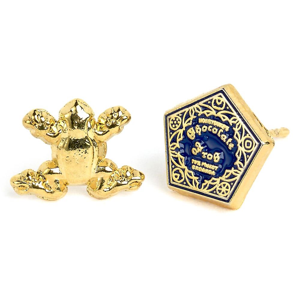 Harry Potter Earrings Chocolate Frog & Box (Gold plated) Carat Shop, The