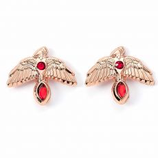 Harry Potter Earrings Fawkes (Gold plated)