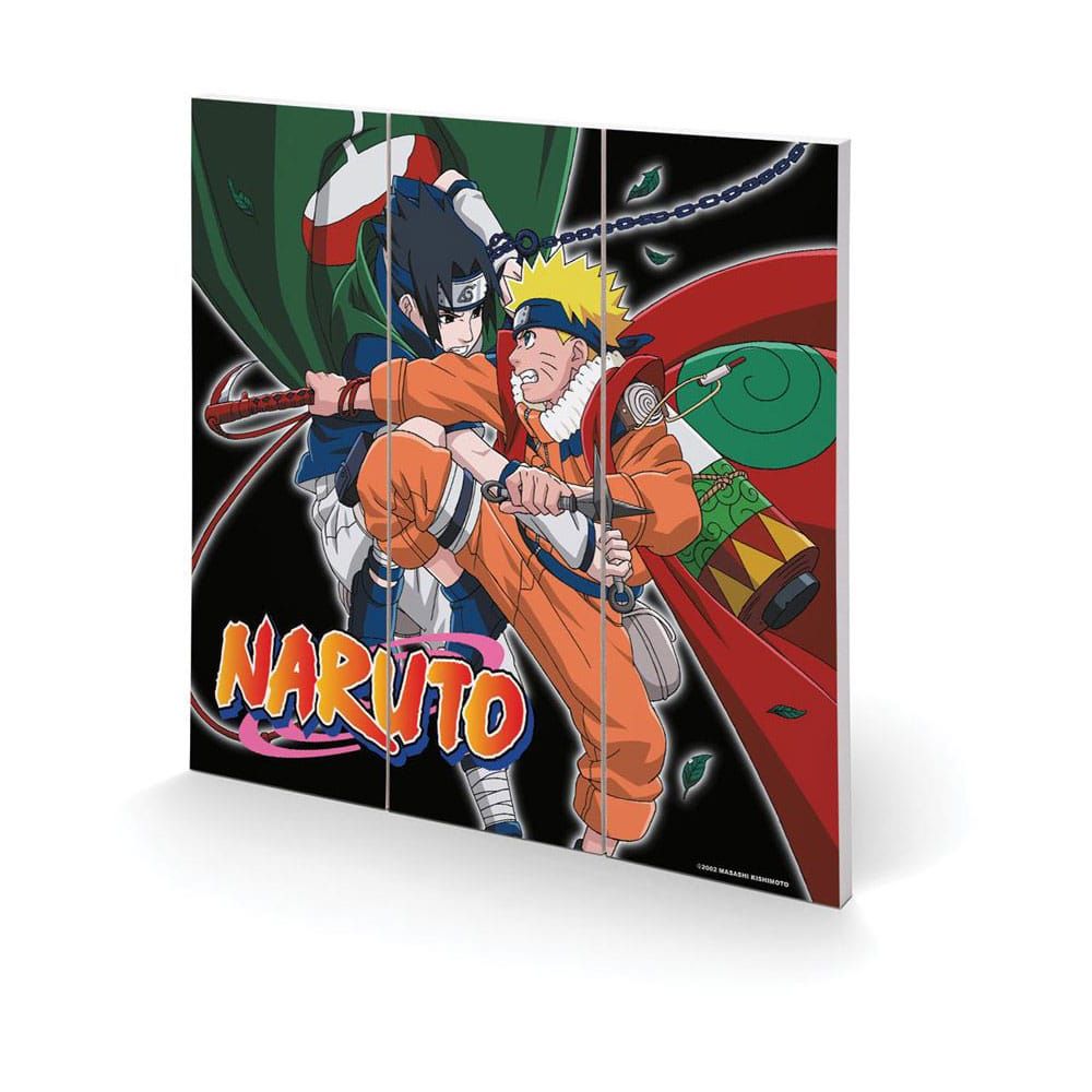 Naruto Wooden Wall Art Training To Surpass The Other Pyramid International