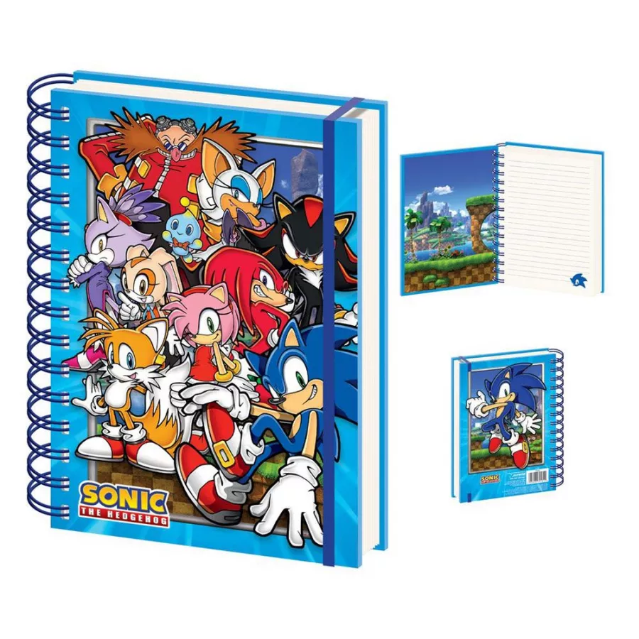 Sonic The Hedgehog Wiro Notebook A5 Green Hill Zone Gang Pyramid International