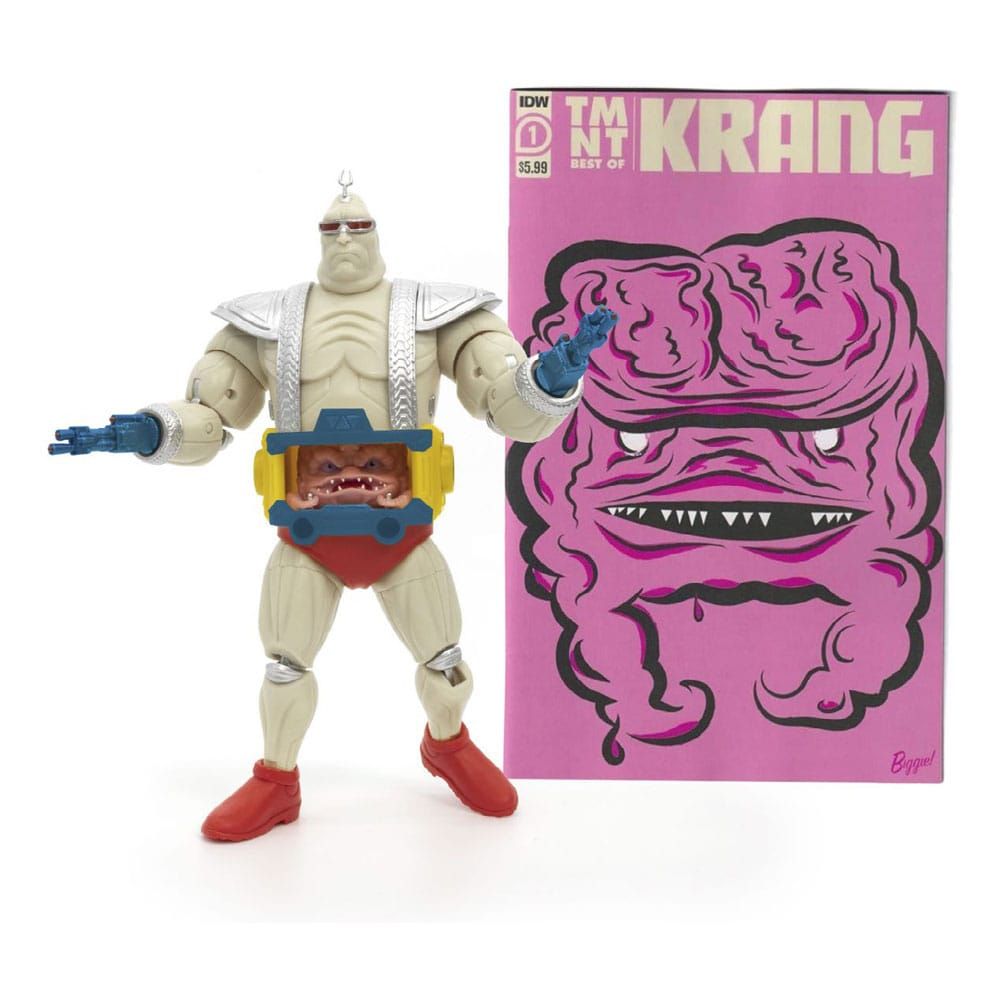 Teenage Mutant Ninja Turtles BST AXN XL Action Figure & Comic Book Krang with Android Body 20 cm The Loyal Subjects