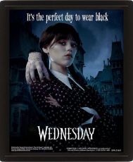 Wednesday 3D Lenticular Framed Poster Perfect Day 26 x 20 cm