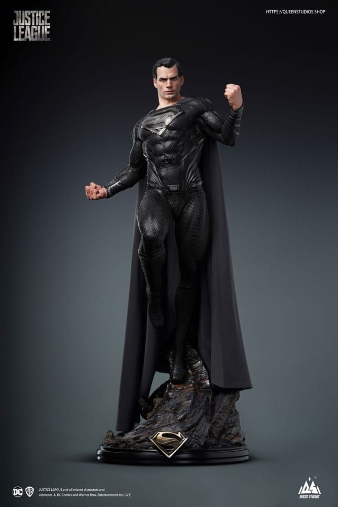 DC Comics Statue 1/3 Superman Black Suit Version Regular Edition80 cm Queen Studios