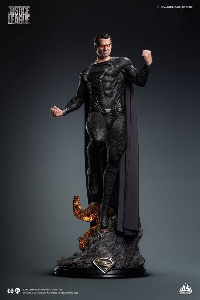 DC Comics Statue 1/3 Superman Black Suit Version Special Edition80 cm Queen Studios