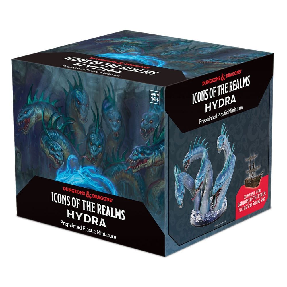 D&D Icons of the Realms: Bigby Presents Prepainted Miniature Hydra Boxed Miniature Boxed Miniature (Set #29) Wizkids