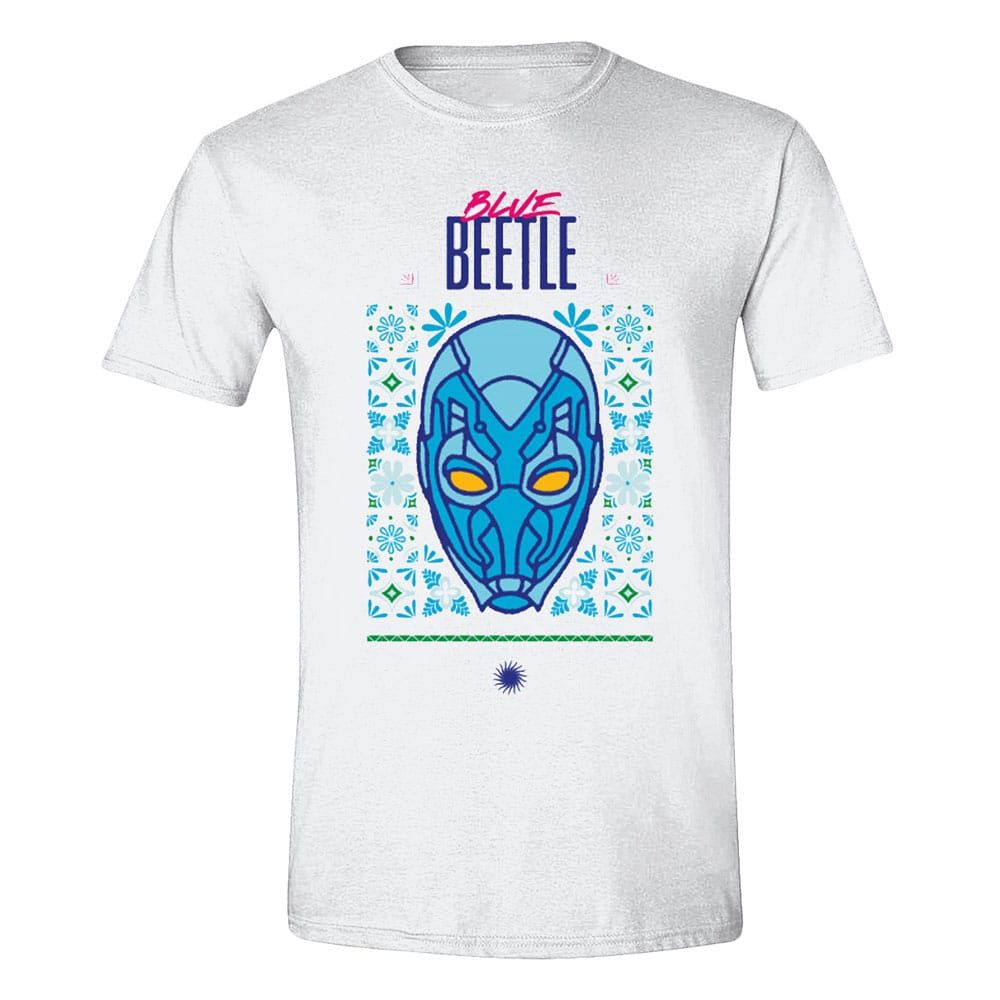 DC Comics T-Shirt Blue Beetle Helmet Size S PCMerch