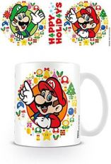 Super Mario Mug Happy Holidays