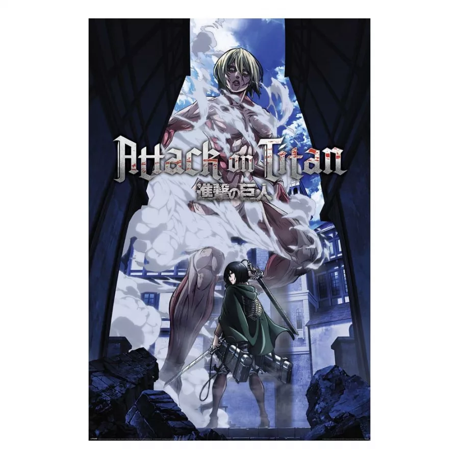 Attack on Titan 3 Poster Pack Female Titan Approaches 61 x 91 cm (4) Pyramid International