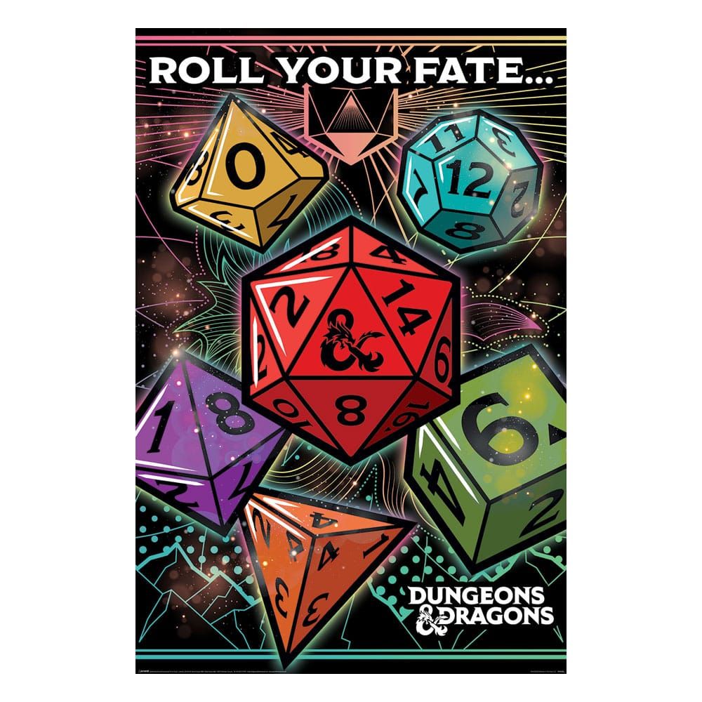 Dungeons & Dragons Poster Pack Roll Your Fate 61 x 91 cm (4) Pyramid International