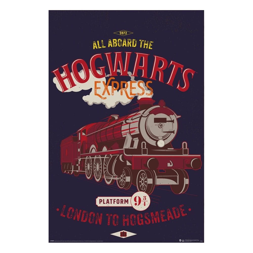 Harry Potter Poster Pack Hogwarts Express Magical Motors 61 x 91 cm (4) Pyramid International