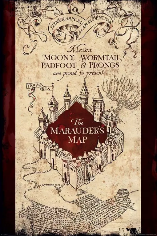 Harry Potter Poster Pack Marauders Map 61 x 91 cm (4) Pyramid International