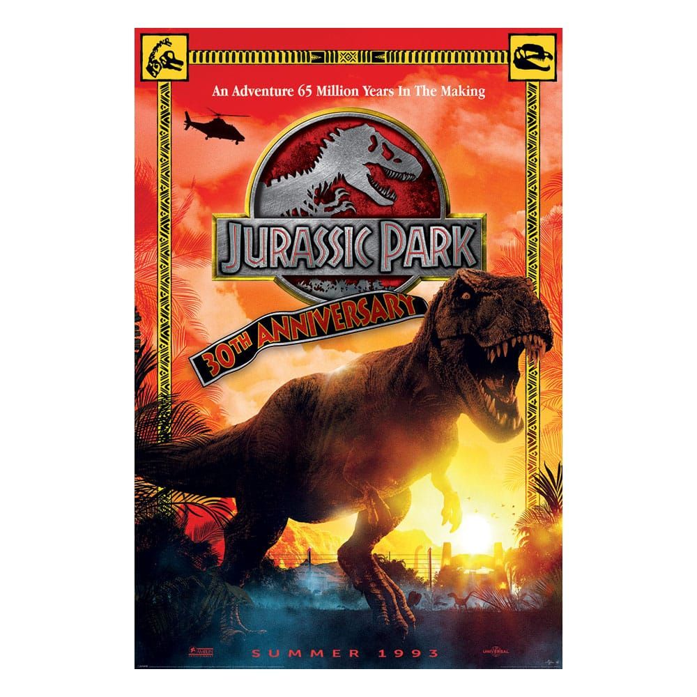 Jurassic Park Poster Pack 30th Anniversary 61 x 91 cm (4) Pyramid International