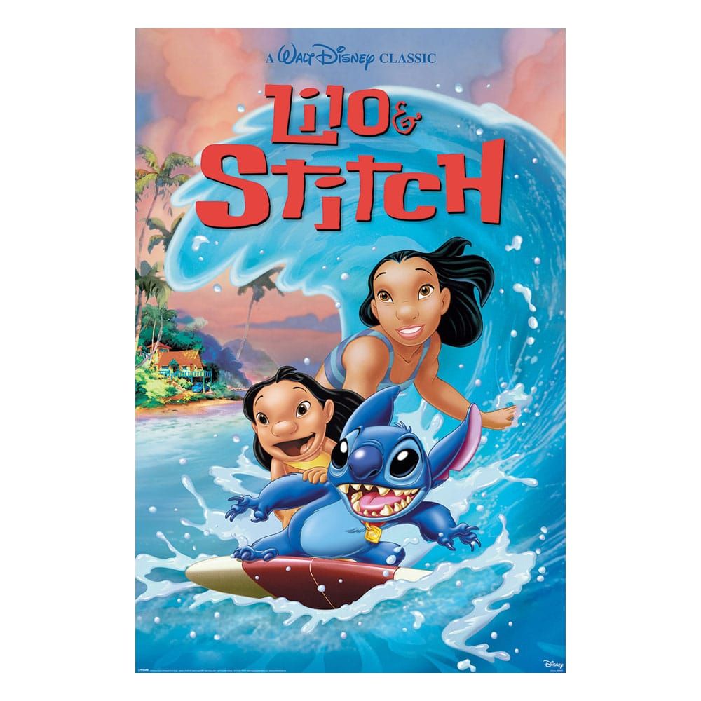 Lilo & Stitch Poster Pack Wave Surf 61 x 91 cm (4) Pyramid International