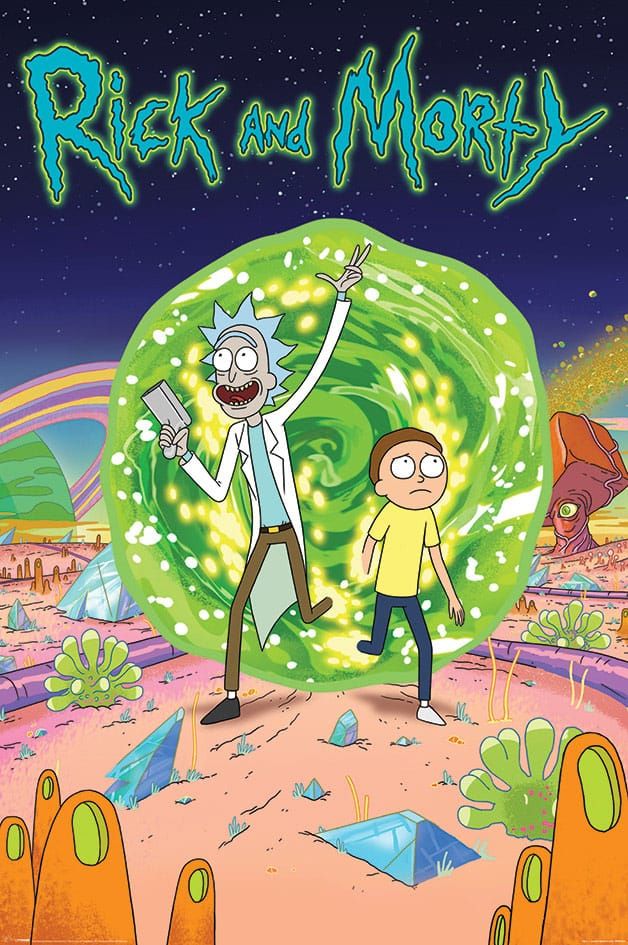 Rick and Morty Poster Pack Portal 61 x 91 cm (4) Pyramid International