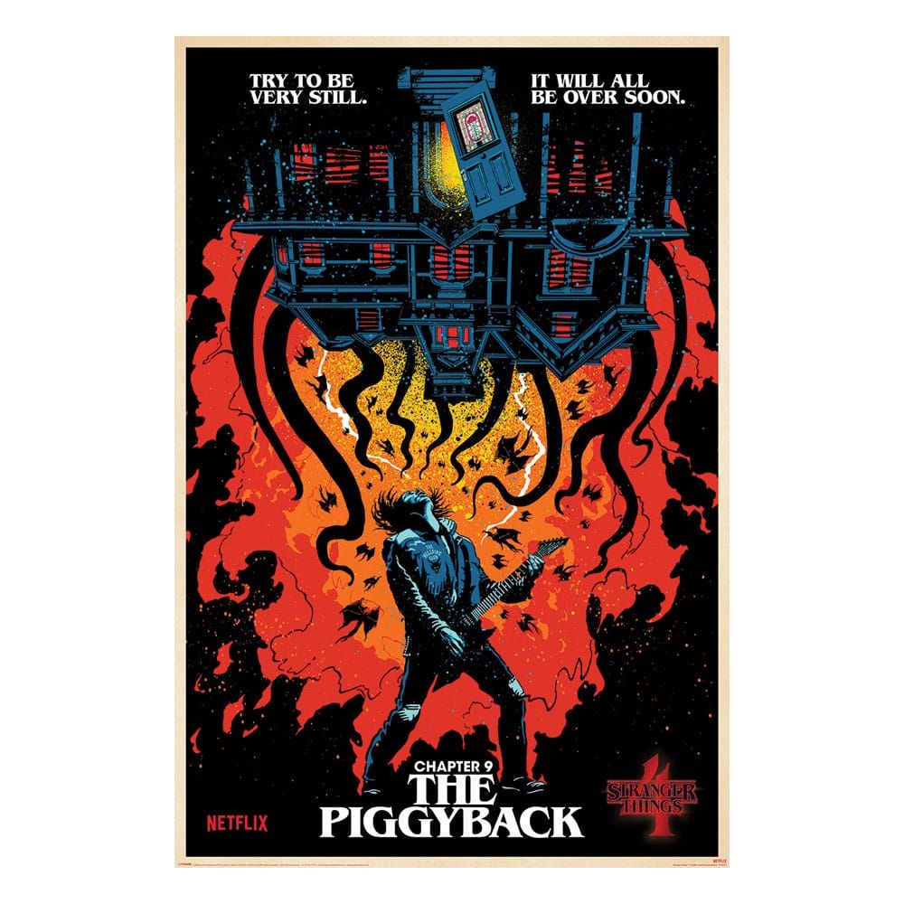 Stranger Things 4 Poster Pack Chapter 9 The Piggback 61 x 91 cm (4) Pyramid International